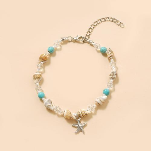 Zinc Alloy Jewelry Sets with Seedbead & turquoise & Shell & for woman Sold By PC