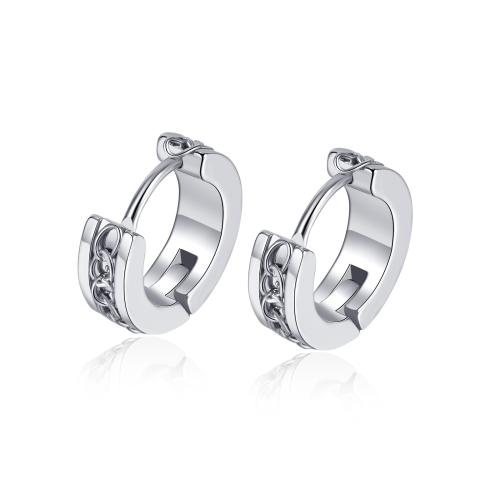 Huggie Hoop Korvakorut, 304 Stainless Steel, päällystetty, Unisex, enemmän värejä valinta, Myymät Pair