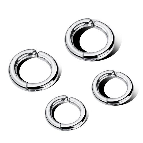 Huggie Hoop Korvakorut, 304 Stainless Steel, kiiltävä, erikokoisia valinnalle & ihmiselle, alkuperäinen väri, Myymät Pair