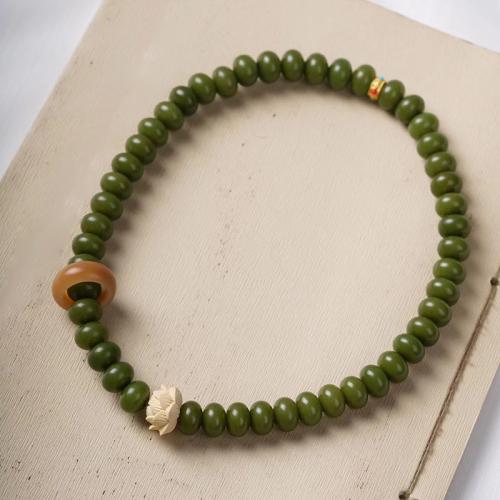 Handgelenk Mala, Grüne Bodhi, Modeschmuck & unisex, Länge ca. 33 cm, verkauft von PC