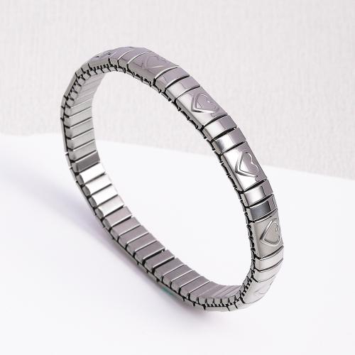 Stainless Steel Jewelry Bracelet 304 Stainless Steel fashion jewelry & for woman silver color Sold By PC