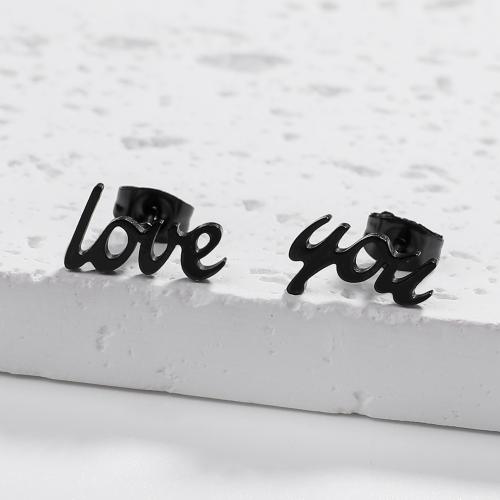 Roestvrij staal Stud Earrings, 304 roestvrij staal, mode sieraden & voor vrouw, meer kleuren voor de keuze, Verkocht door pair