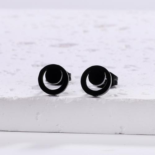 Roestvrij staal Stud Earrings, 304 roestvrij staal, mode sieraden & voor vrouw, meer kleuren voor de keuze, 8x8mm, Verkocht door pair