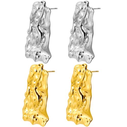 Roestvrij staal Stud Earrings, 304 roestvrij staal, mode sieraden & voor vrouw, meer kleuren voor de keuze, 20x35mm, Verkocht door pair