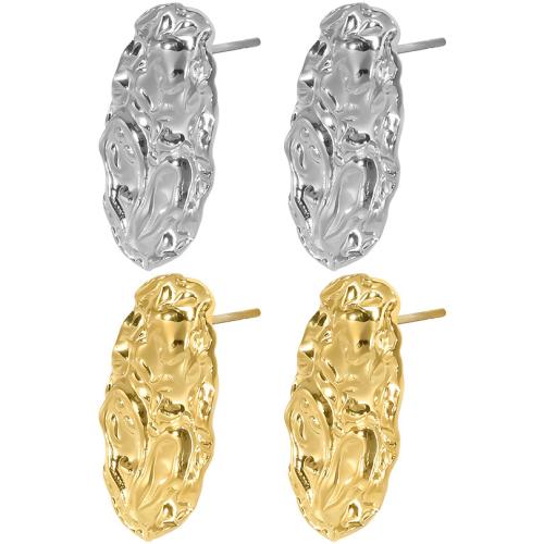 Roestvrij staal Stud Earrings, 304 roestvrij staal, mode sieraden & voor vrouw, meer kleuren voor de keuze, 14x23mm, Verkocht door pair