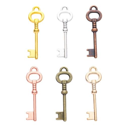 Zinklegering Key Hangers, Zinc Alloy, Sleutel, plated, DIY, meer kleuren voor de keuze, nikkel, lood en cadmium vrij, 30x9x3mm, Ca 100pC's/Bag, Verkocht door Bag