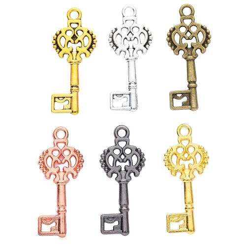 Zinc Alloy Key Pendants plated DIY nickel lead & cadmium free Approx Sold By Bag