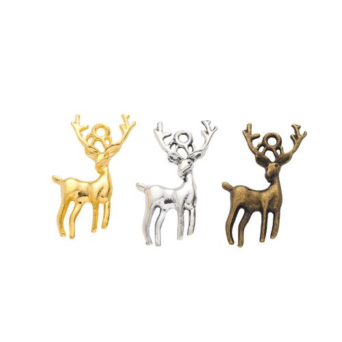 Zinklegering Animal Hangers, Zinc Alloy, Hert, plated, DIY, meer kleuren voor de keuze, nikkel, lood en cadmium vrij, 29x14mm, Ca 100pC's/Bag, Verkocht door Bag