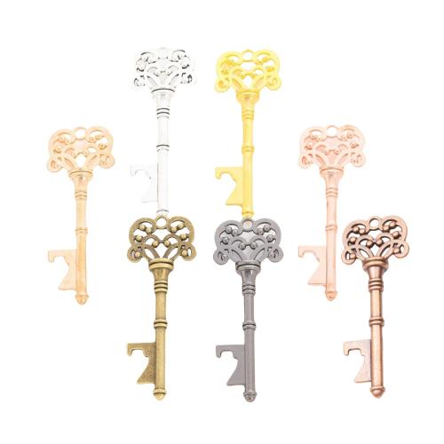 Zinc Alloy Key Pendants plated DIY nickel lead & cadmium free Approx Sold By Bag