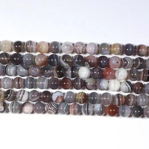 Naturlige Botswana Agate perler, Runde, du kan DIY & forskellig størrelse for valg, flere farver til valg, Solgt af Strand