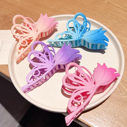 Clips de Garra, Plástico, Flor, Joyería, más colores para la opción, 110mm, Vendido por UD