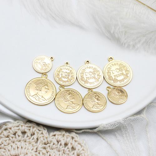 Brass Jewelry Pendants plated DIY  golden Sold By PC