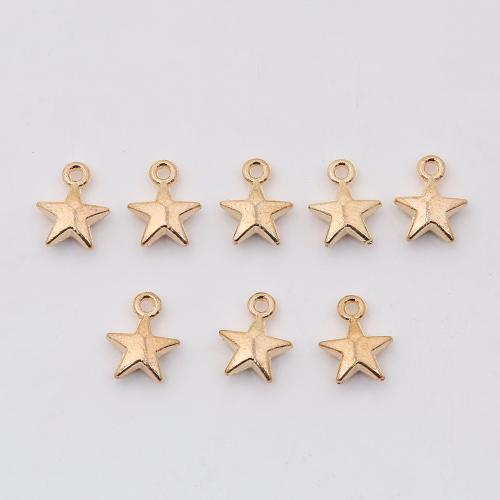 Cink Alloy Star Privjesak, Zvijezda, možete DIY, više boja za izbor, 8x7x3mm, Prodano By PC