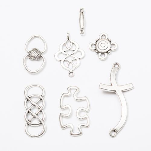 Zinc Alloy Connector antique silver color plated & DIY nickel lead & cadmium free Approx Sold By Bag