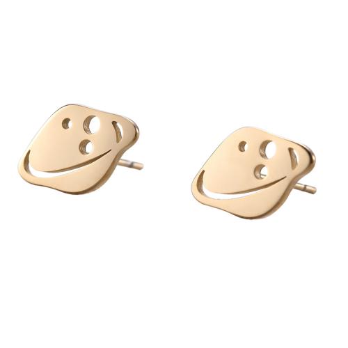 Roestvrij staal Stud Earrings, 304 roestvrij staal, mode sieraden & voor vrouw, meer kleuren voor de keuze, 11.90x7.80mm, Verkocht door pair