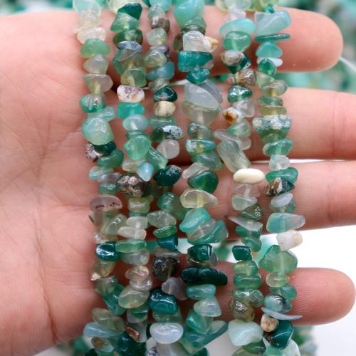 Prirodni Zeleni ahat perle, Green Agate, možete DIY & različite veličine za izbor, više boja za izbor, Prodano By Strand