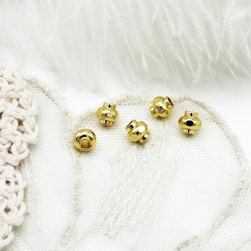 Brass Spacer Beads plated DIY golden Sold By Bag