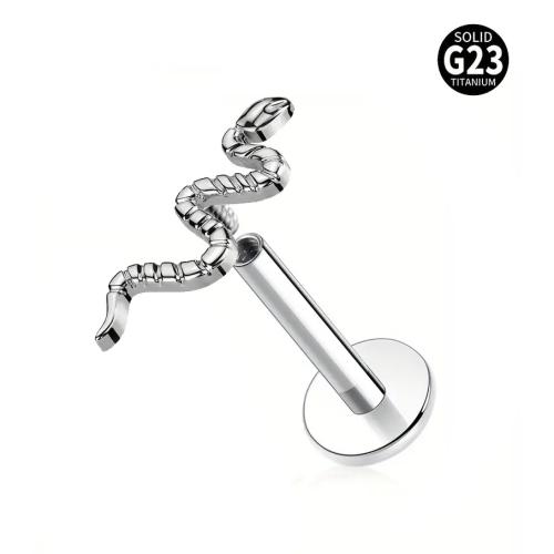 Osobní móda Body piercing šperky a doplňky, Titanium ocel, lesklý, unisex & různé styly pro výběr, Původní barva, Prodáno By PC