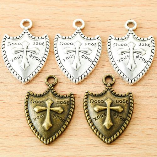 Zinc Alloy Pendants Shield plated DIY Sold By Bag