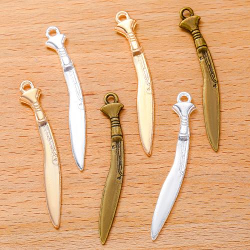 Zinc Alloy Pendants Sword plated DIY Sold By Bag