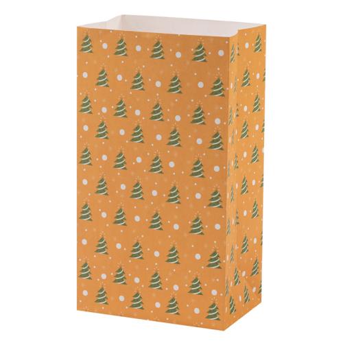 Kraft Christmas Gift Bag, Afdrukken, willekeurig verzonden, 150x97x270mm, Verkocht door PC