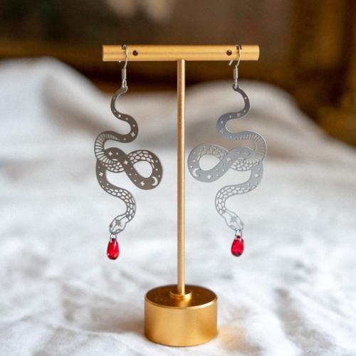 Zinc Alloy Drop Earrings fashion jewelry & for woman 50mm Sold By Pair