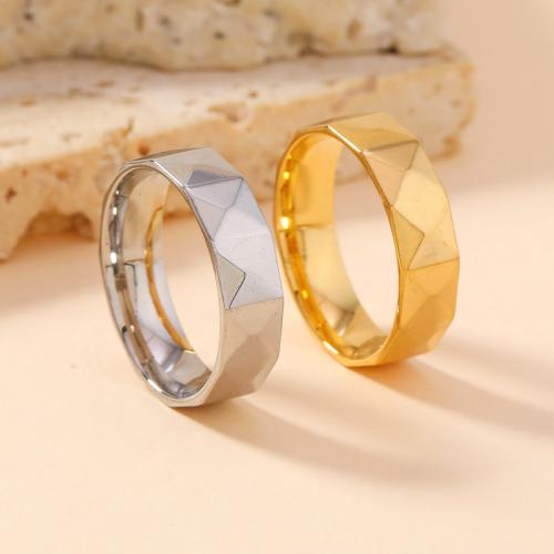 Couple Finger Rings 304 Stainless Steel fashion jewelry & Unisex width 6mm Sold By PC