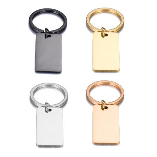 Stainless Steel Key Clasp 304 Stainless Steel Rectangle plated fashion jewelry Sold By PC