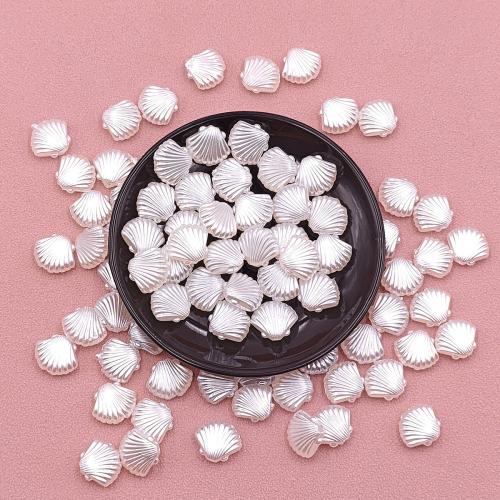 Perline in plastica ABS, ABS plastica, Conchiglia, DIY, bianco, 1680PC/borsa, Venduto da borsa