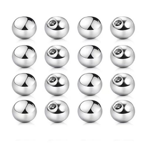 304 roestvrij staal Piercing Earring bevindingen, gepolijst, DIY & verschillende grootte voor keus, oorspronkelijke kleur, 10pC's/Bag, Verkocht door Bag