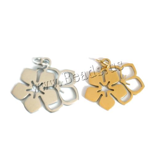 Stainless Steel Flower Pendant 304 Stainless Steel plated DIY nickel lead & cadmium free Sold By PC