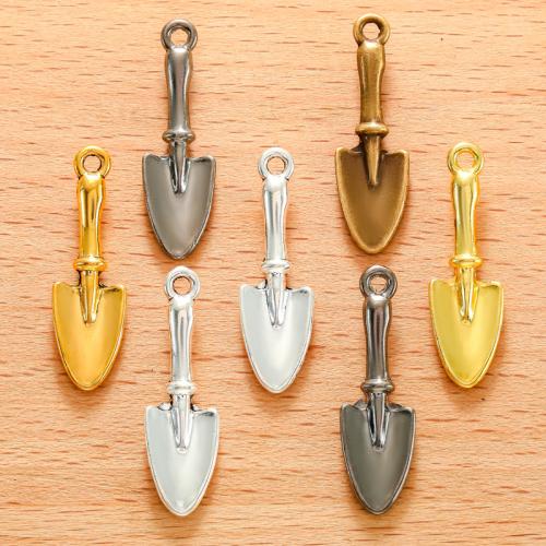 Zinc Alloy Pendants Shovel plated DIY Sold By Bag