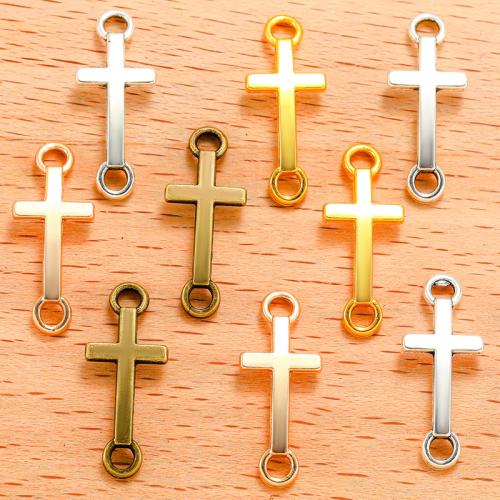 Cross Zinc Alloy Connector plated DIY & 1/1 loop Sold By Bag