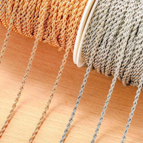 Iron Jewelry Chain plated DIY nickel lead & cadmium free 3mm Sold By Spool