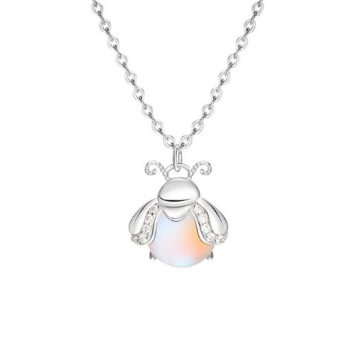 Collier en laiton, avec Opaline, avec 5cm chaînes de rallonge, bijoux de mode & pour femme & avec strass, plus de couleurs à choisir, Longueur Environ 40 cm, Vendu par PC