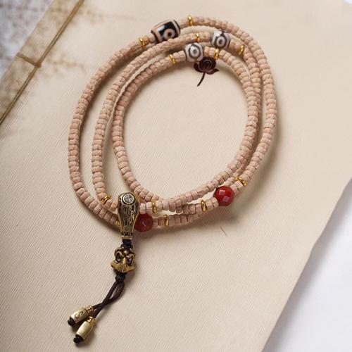 Pulsera Mala, madera, multifuncional & unisexo, longitud aproximado 70 cm, Vendido por UD