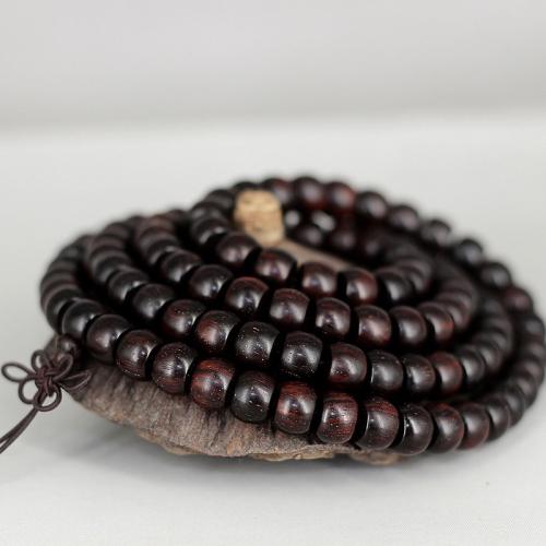 Pulsera Mala, Pterocarpus Santalinus, multifuncional & unisexo, longitud aproximado 80 cm, Vendido por UD