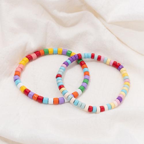 Pulsera de Porcelana, para mujer & esmalte, más colores para la opción, longitud 17.5 cm, Vendido por UD