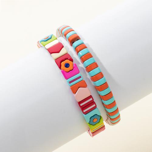 Pulsera de Porcelana, diferentes estilos para la opción & para mujer & esmalte, más colores para la opción, longitud 18 cm, Vendido por UD