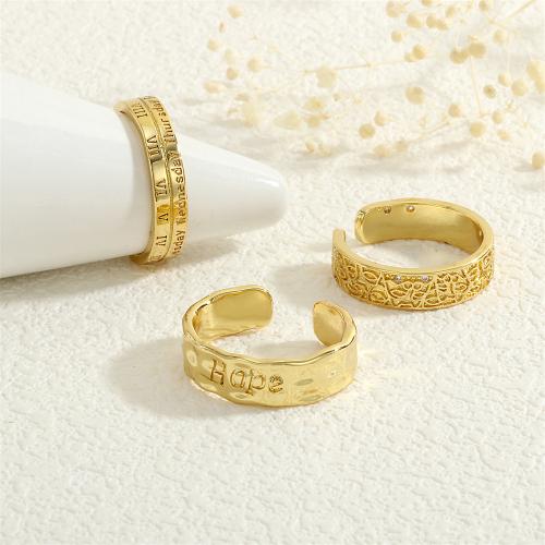 Messing ringen, gold plated, verschillende stijlen voor de keuze & voor vrouw, meer kleuren voor de keuze, nikkel, lood en cadmium vrij, Verkocht door pair