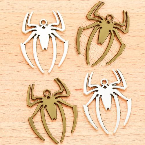 Sinc Alloy Pendants Ainmhithe, Spider, plátáilte, DIY, dathanna níos mó le haghaidh rogha, 38x29mm, 100PC/Mála, Díolta De réir Mála