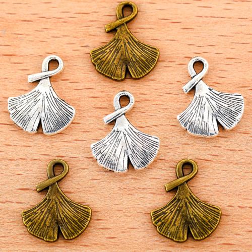 Zinc Alloy Leaf Pendants plated DIY Sold By Bag