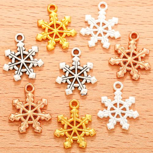 Zinc Alloy Pendants Snowflake plated DIY Sold By Bag