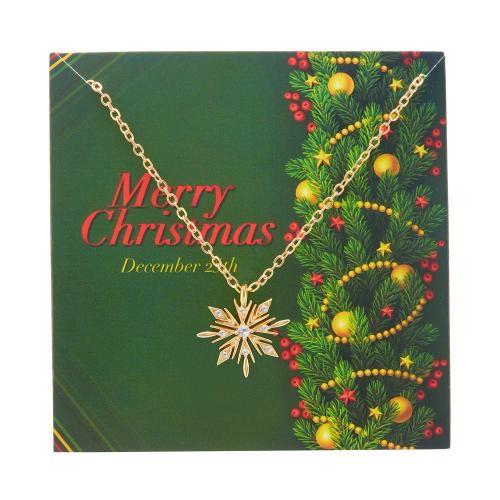 Christmas Necklaces Brass with 5cm extender chain Christmas Design & fashion jewelry & micro pave cubic zirconia & for woman Length Approx 40 cm Sold By PC