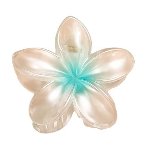 Hair Claw Clips Resin Flower handmade gradient color & for woman Sold By PC