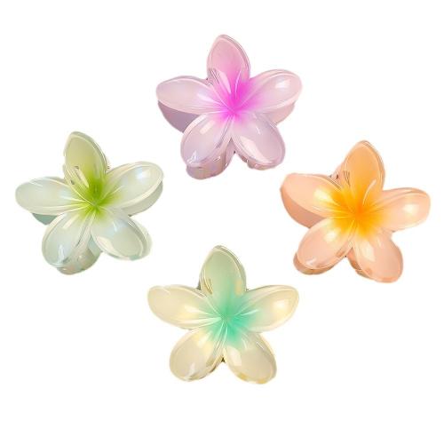 Haar Claw Clips, Hars, Bloem, geschilderd, voor vrouw, meer kleuren voor de keuze, Verkocht door PC