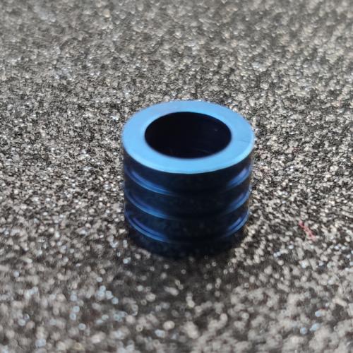 Acier inoxydable Spacer Perles, Acier inoxydable 304, Placage, DIY, bleu, Size 6mm, Vendu par PC