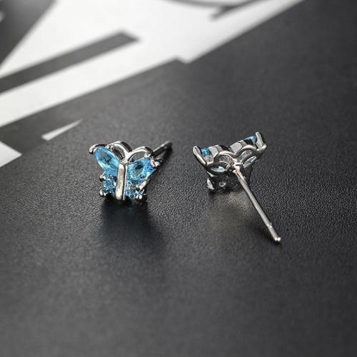 Kubinių Zirconia Mikro Pave Žalvario auskarai, Žalvarinis, padengtą, mikro nutiesti kubinių Zirconia & moters, daugiau spalvų pasirinkimas, 2x4mm, Pardavė Pora