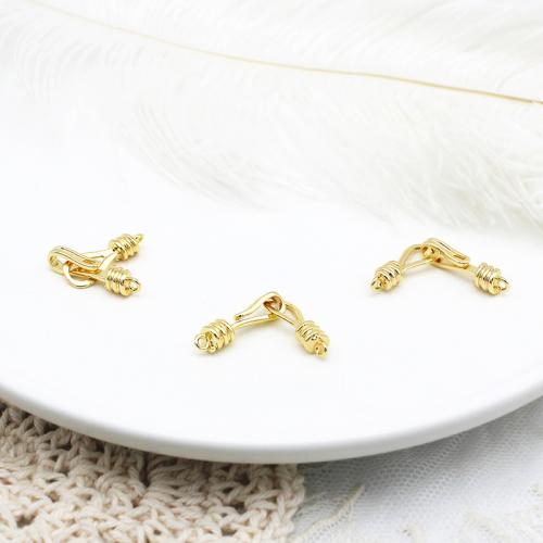 Brass Jewelry Clasps plated DIY golden Sold By PC