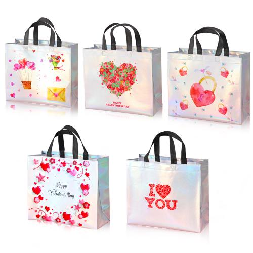 Non-woven tyger Gift Bag, Hållbar & Laser & olika mönster för val, fler färger för val, 10PC/Lot, Säljs av Lot